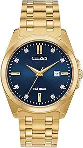 Citizen Men's Classic Peyton 3-Hand Eco-Drive Watch, Date, Sapphire Crystal, Diamond Markers