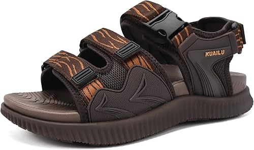 KuaiLu Mens Hiking Sandals with Arch Support Orthopedic Walking Recovery Sandals for Plantar Fasciitis Open Toe Summer Athletic Sport Comfortable Cushion Breathable Outdoor Water Sandals Size7-13 4.4 4.4 out of 5 stars   (1,142)