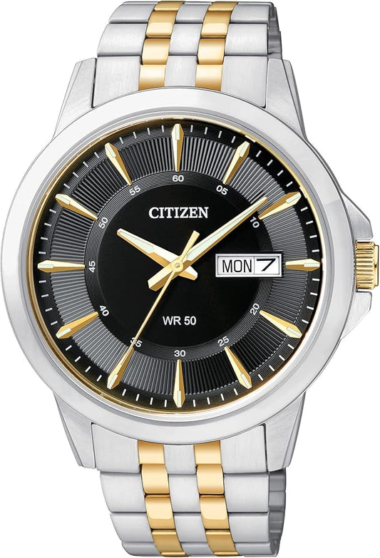 Citizen Quartz Mens Watch, Stainless Steel, Classic, Two-Tone